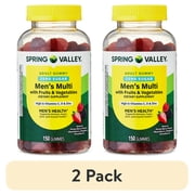 2 pack Spring Valley Zero Sugar Mens Multi Gummy, 150 Count