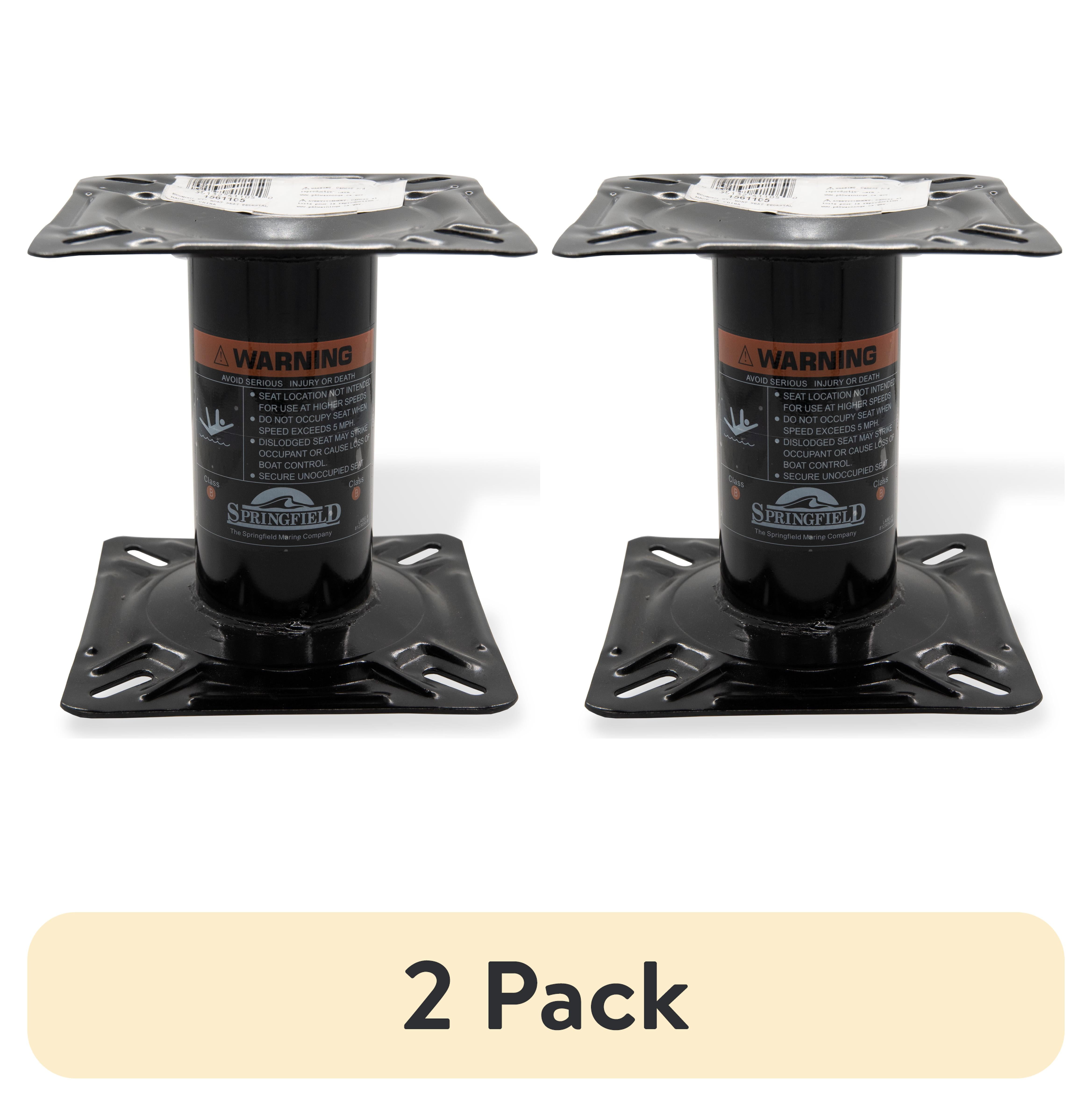 (2 pack) Springfield Marine Economy Fixed Height Pedestal for Boat Seat - 7"