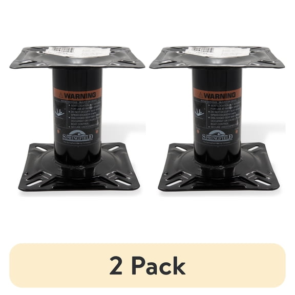 (2 pack) Springfield Marine Economy Fixed Height Pedestal for Boat Seat - 7"