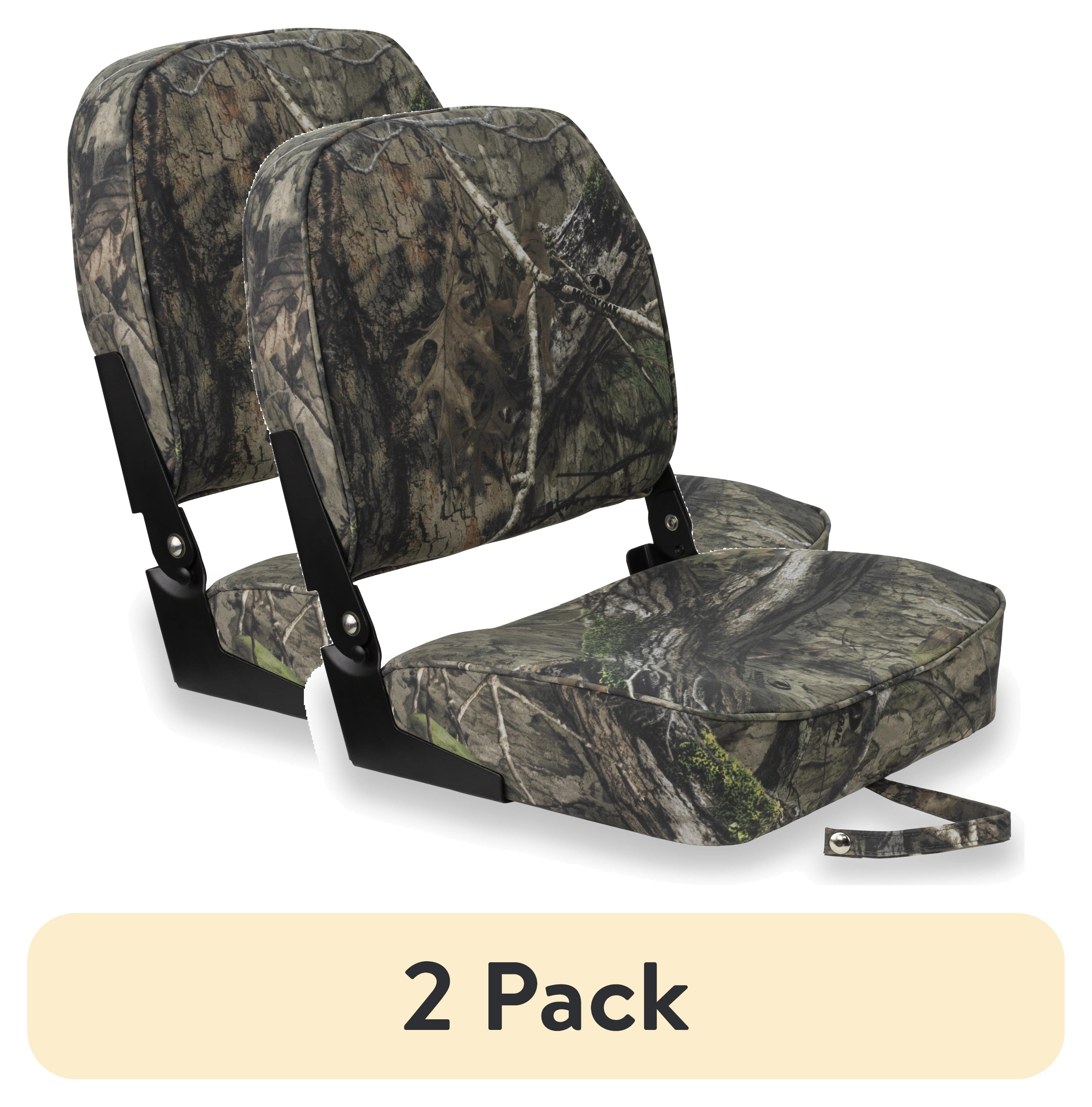 (2 pack) Springfield Marine Economy Folding Seat for Fishing Boat - Mossy Oak Duck Blind - 16"