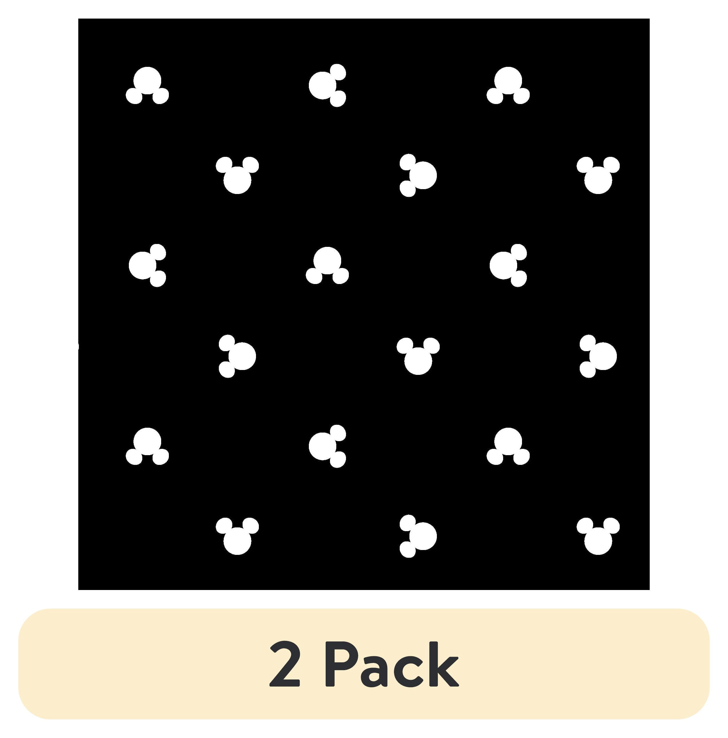 (2 pack) Springs Creative Disney Mickey Head Dot Toss Poplin Fabric 43" x 36" Precut Sewing & Craft