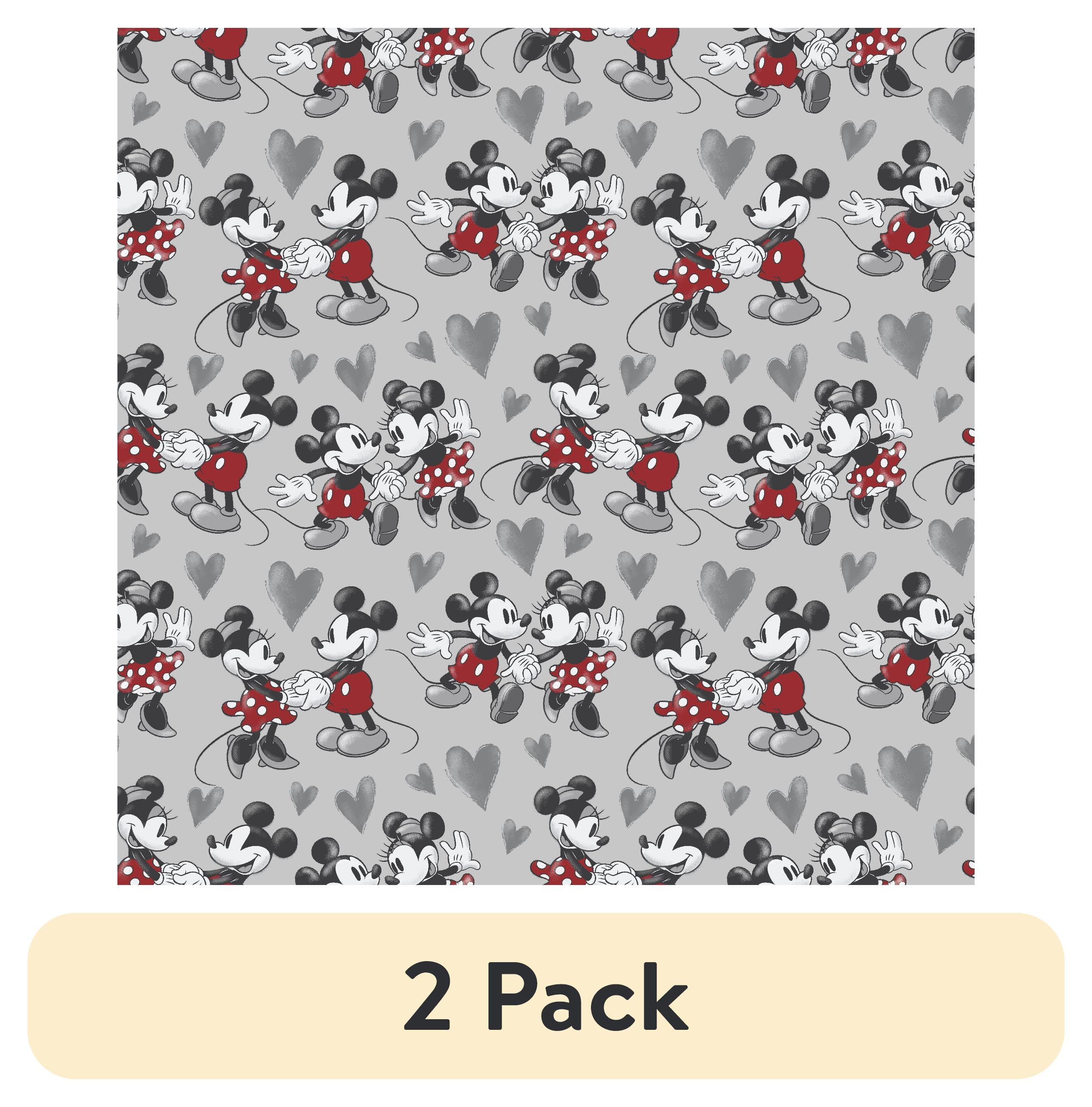 (2 pack) Springs Creative Disney Fun with Mickey & Minnie 1.5 Yard Precut Fleece Fabric
