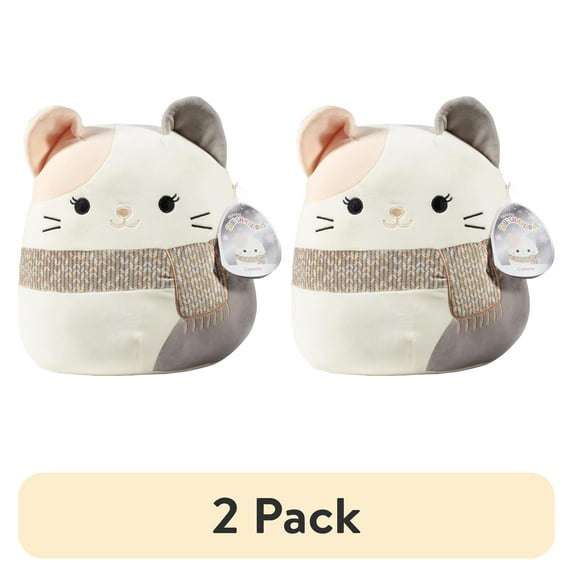 (2 pack) Squishmallows 12-Inch Camette The Cat - Official Jazwares Plush - Collectible Soft & Squishy Kitty Stuffed Animal Toy - Add to Your Squad - Gift for Kids, Girls & Boys