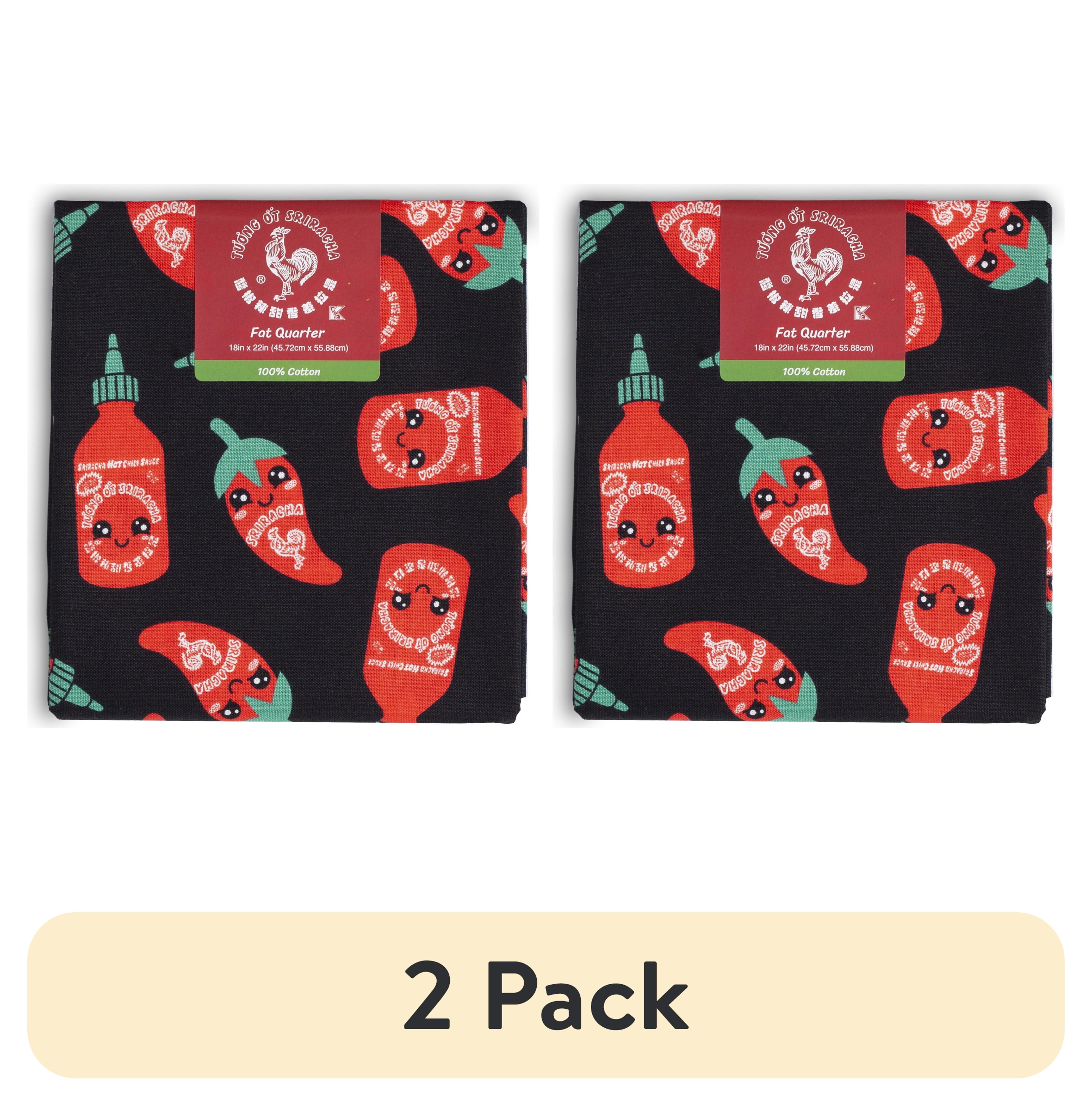 (2 pack) Sriracha, Fat Quarter Sewing & Craft Fabric by the Quarter