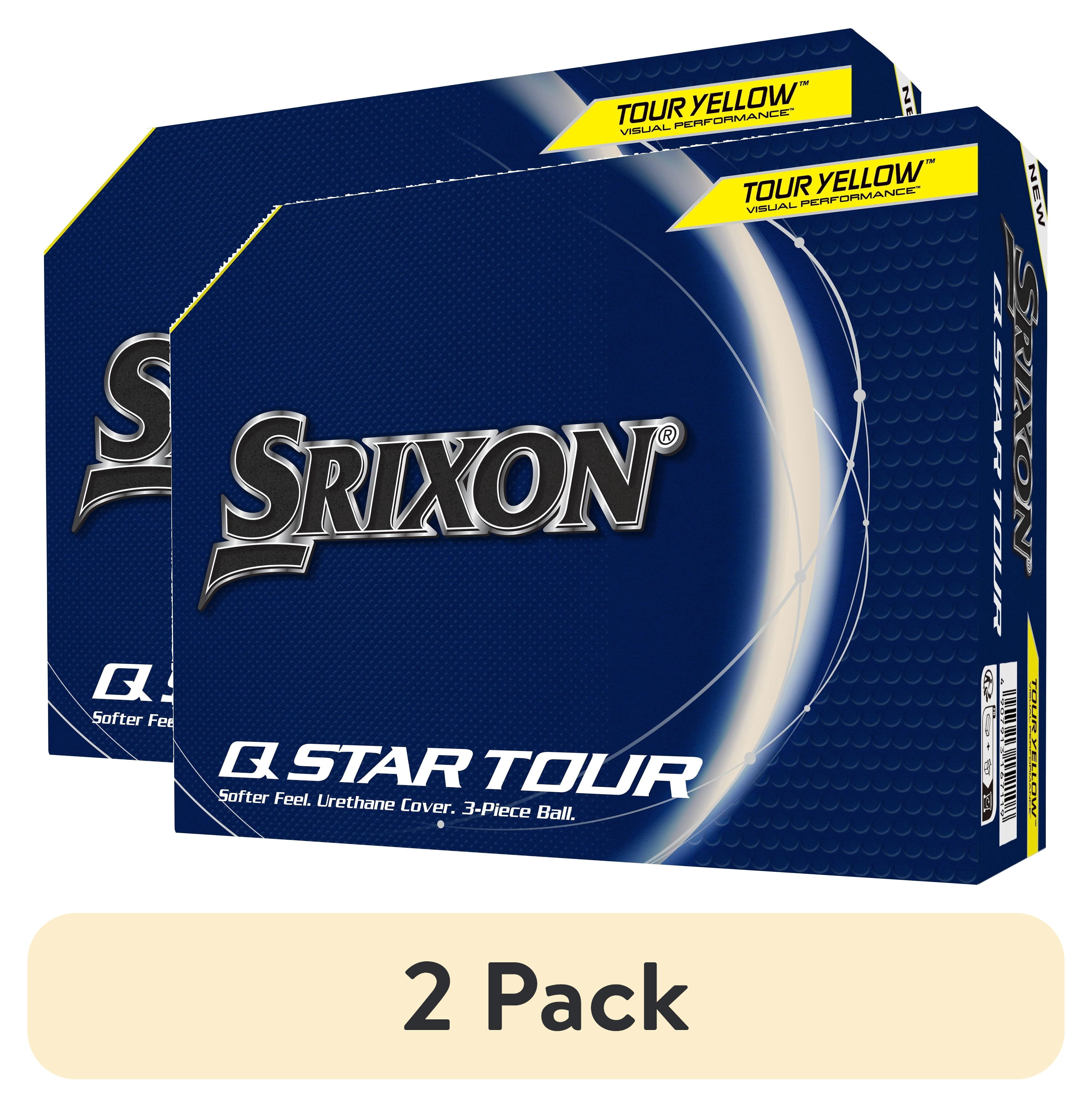 (2 pack) Srixon Q-Star Tour Golf Balls, 12pk Yellow