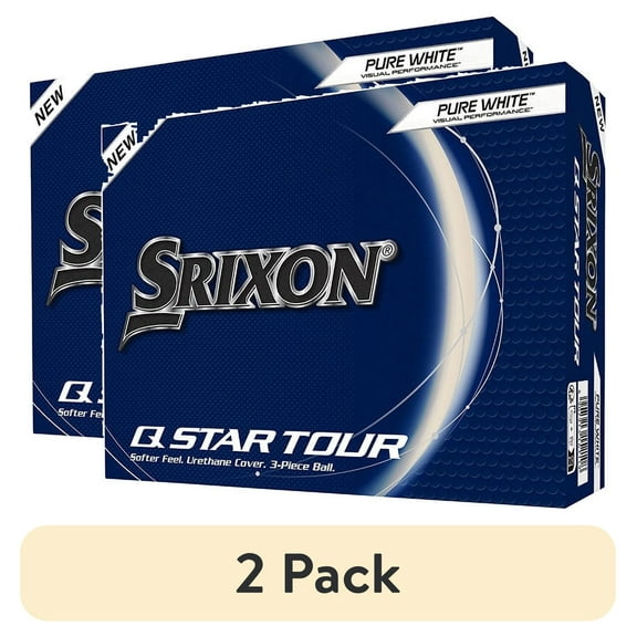 (2 pack) Srixon Q-Star Tour 5 White