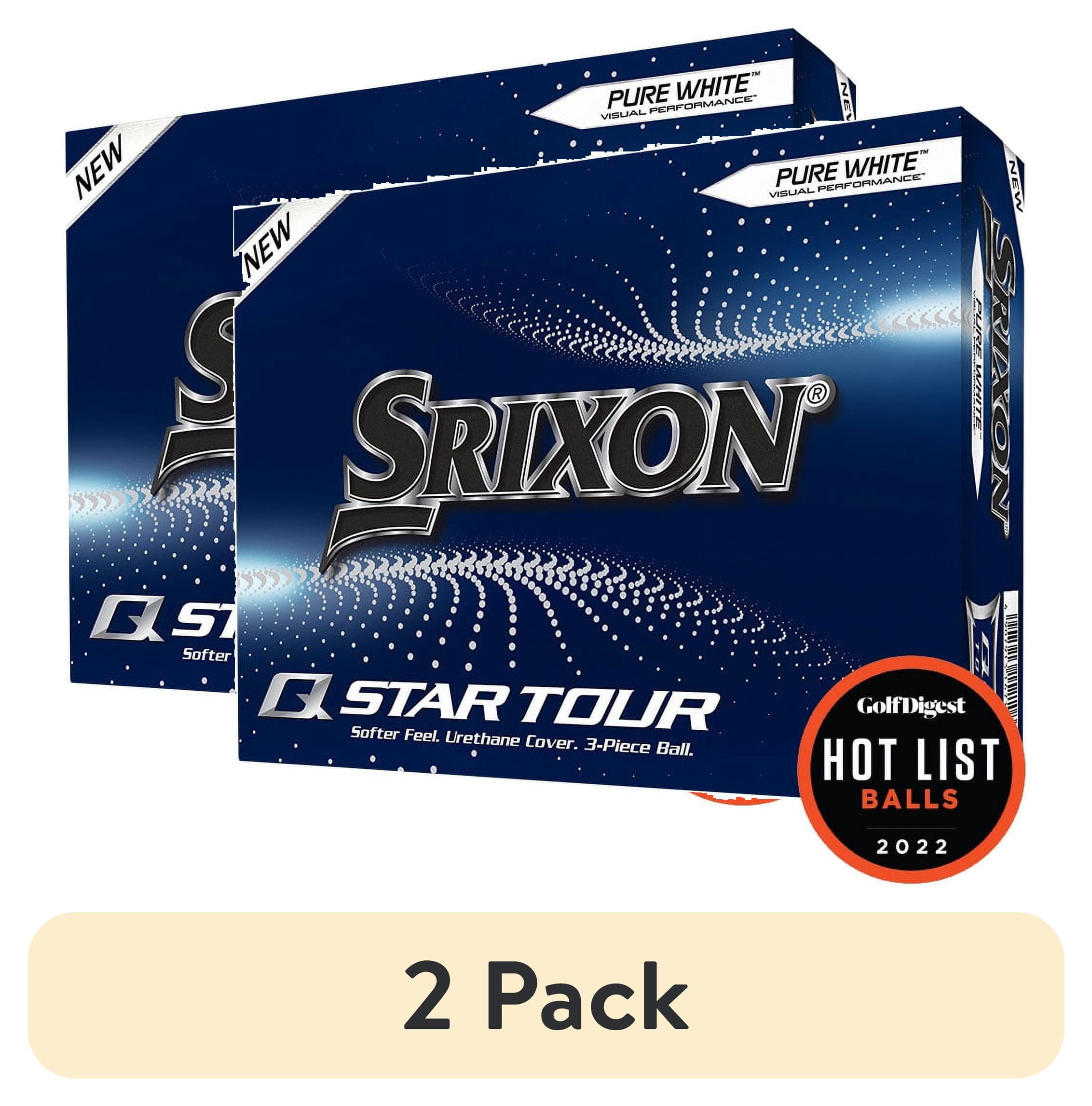 (2 pack) Srixon Q-Star Tour White Golf Ball Dozen