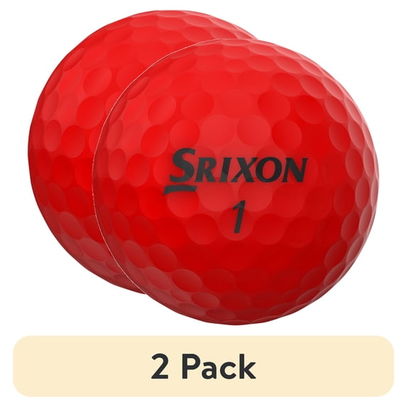 (2 pack) Srixon Soft Feel 14 Golf Balls, 12pk Red