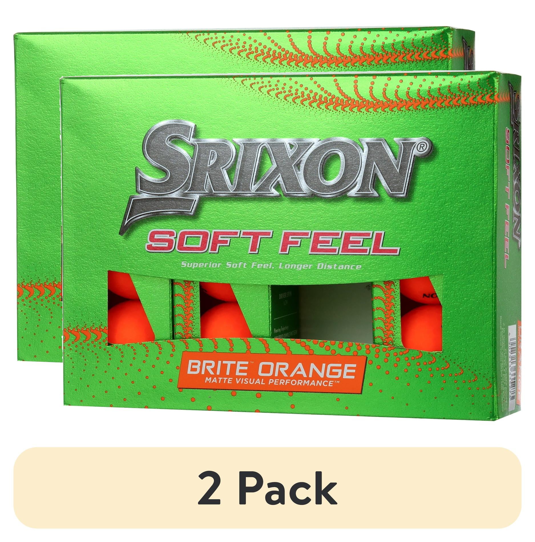 (2 pack) Srixon Soft Feel 14 Golf Balls, 12pk Brite Orange