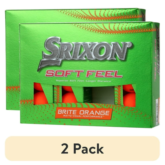 (2 pack) Srixon SoftFeel13 Brite Org Dozen