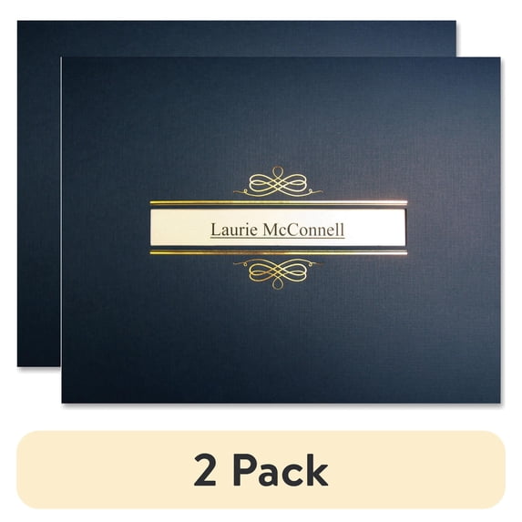 (2 pack) St. James®, FST83538, First Base Regent Window Certificate Holder, 5 / Pack, Navy Blue,Gold