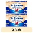 thumbnail image 1 of (2 pack) St. Joseph Aspirin Pain Reliever (NSAID) 81mg, Enteric Safety Coated, Adult Low Dose Regimen, 120 Ct., 1 of 7