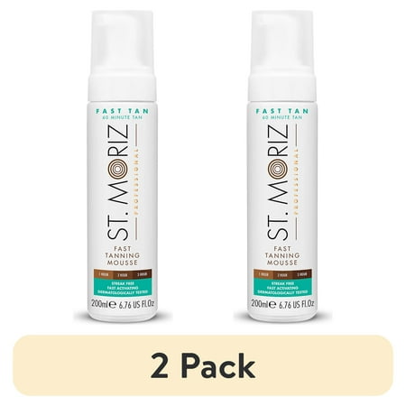 (2 pack) St Moriz Professional Fast Tanning Mousse, 6.76 fl oz