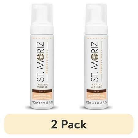 (2 pack) St. Moriz Professional Tanning Mousse Dark, 6.76 fl oz