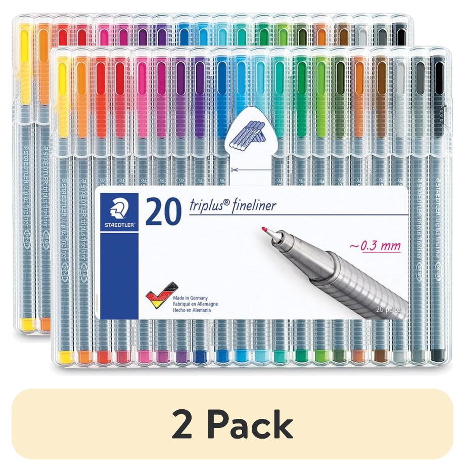 STAEDTLER Triplus Fineliner Pens, Assorted Colors, 60 Set, 0.3mm