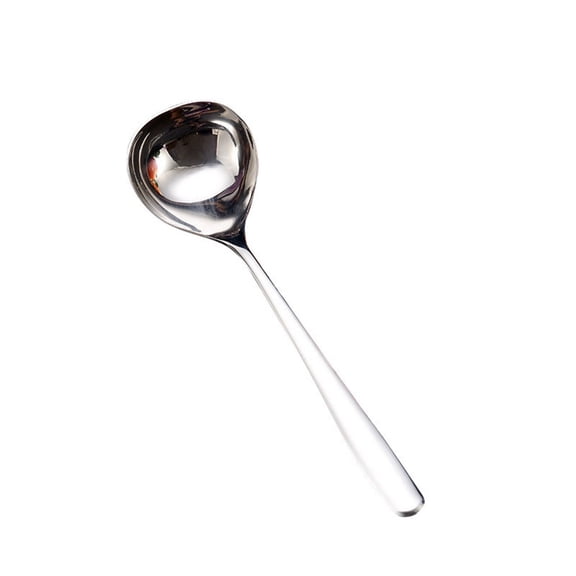 2 pack Stainless Steel Soup Ladle Long Ergonomic Handle Cooking Spoon Comfort Grid Ladle Serving Soups Heavy Duty Ladle Soup Spoon Kitchen Gadgets Utensil for Kitchen Cooking
