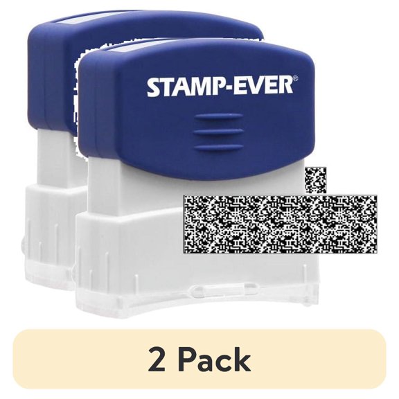 (2 pack) Stamp-Ever, USS8866, Pre-inked Security Block Stamp, 1 Each