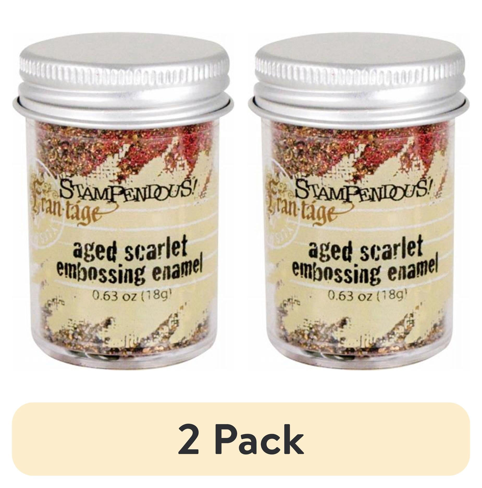 (2 pack) Stampendous Aged Embossing Enamel .60oz-Scarlet - Walmart.com