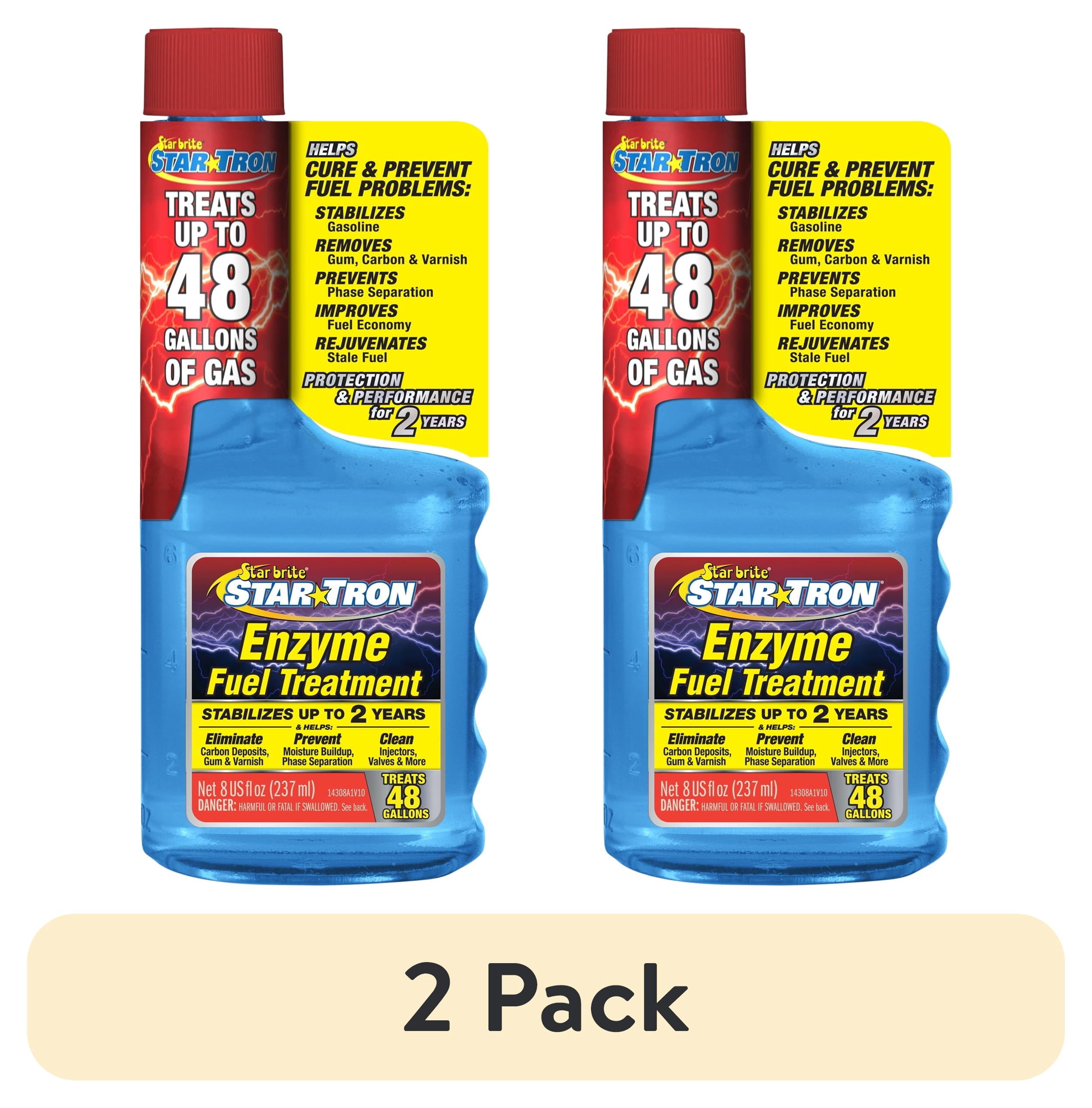 (2 pack) Star Tron Enzyme Fuel Treatment - Small Engine Formula – Gas Additive Rejuvenates & Stabilizes Old Gasoline - Cures & Prevents Ethanol Problems
