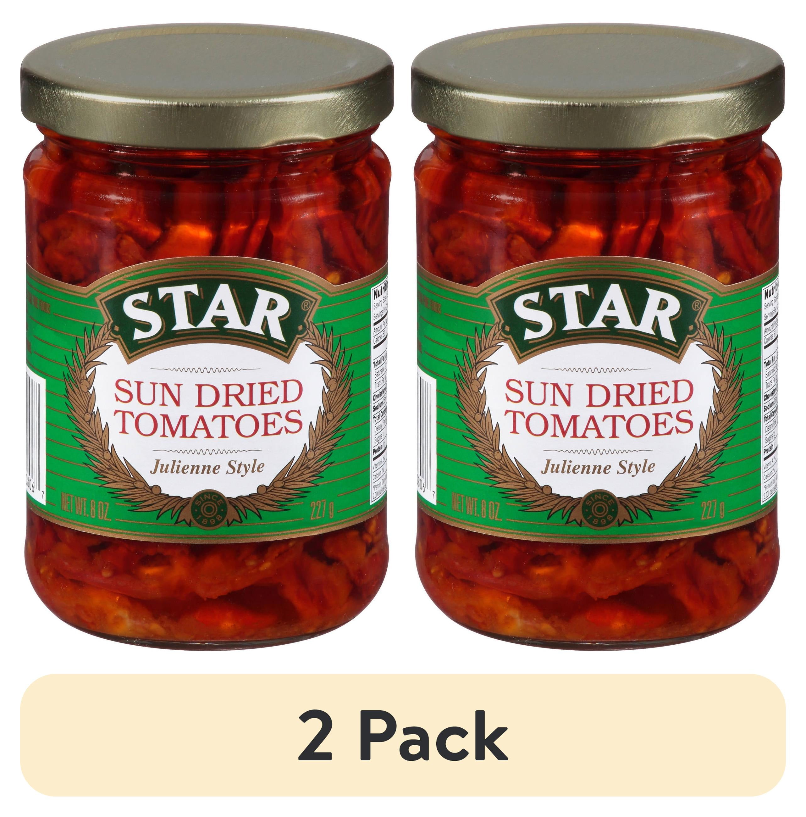 (2 pack) Star Julienne Style Sun Dried Tomatoes in Oil, 8 oz
