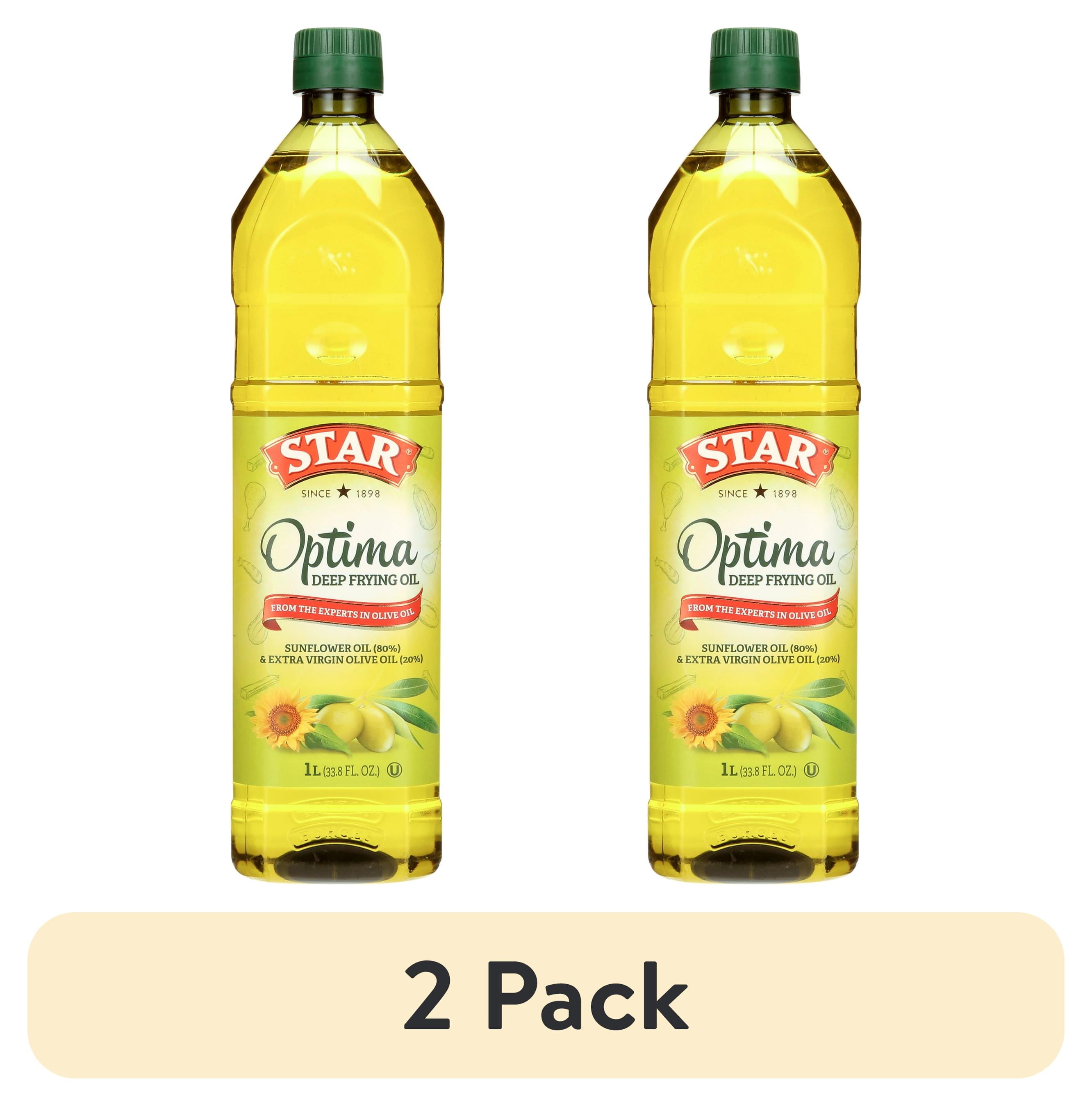 (2 pack) Star Optima Deep Frying Oil, 1 L