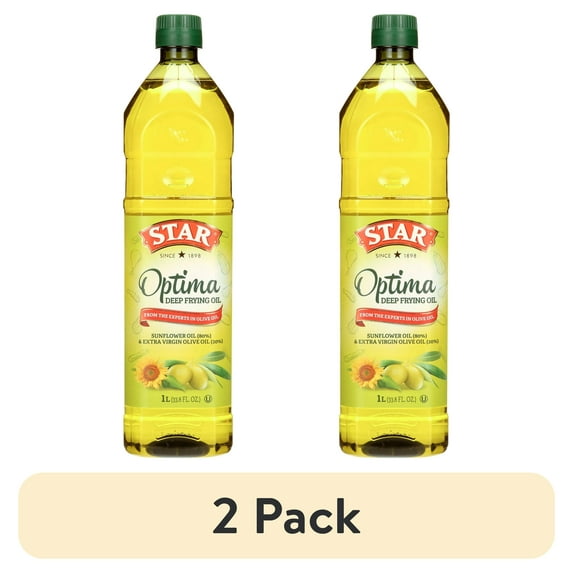 (2 pack) Star Optima Deep Frying Oil, 1 L