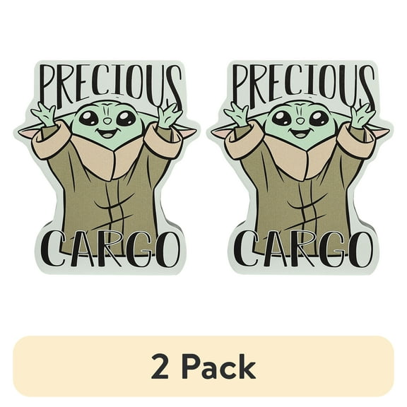(2 pack) Star Wars Grogu MDF Block Decoration by POP Creations