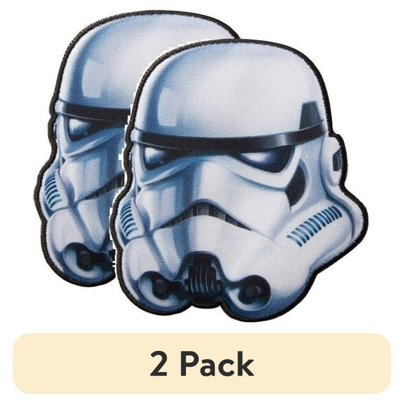 (2 pack) Star Wars Stormtrooper Applique Clothing Iron On Patch