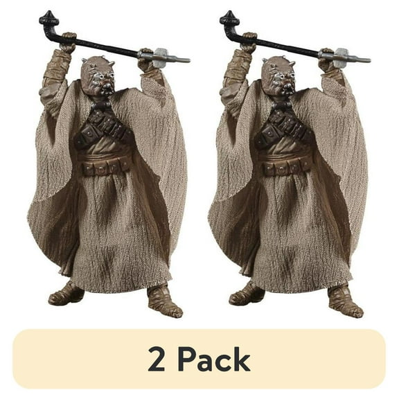 (2 pack) Star Wars The Vintage Collection Tusken Raider Toy, 3.75-Inch-Scale Lucasfilm First 50 Years Collectible Action Figure