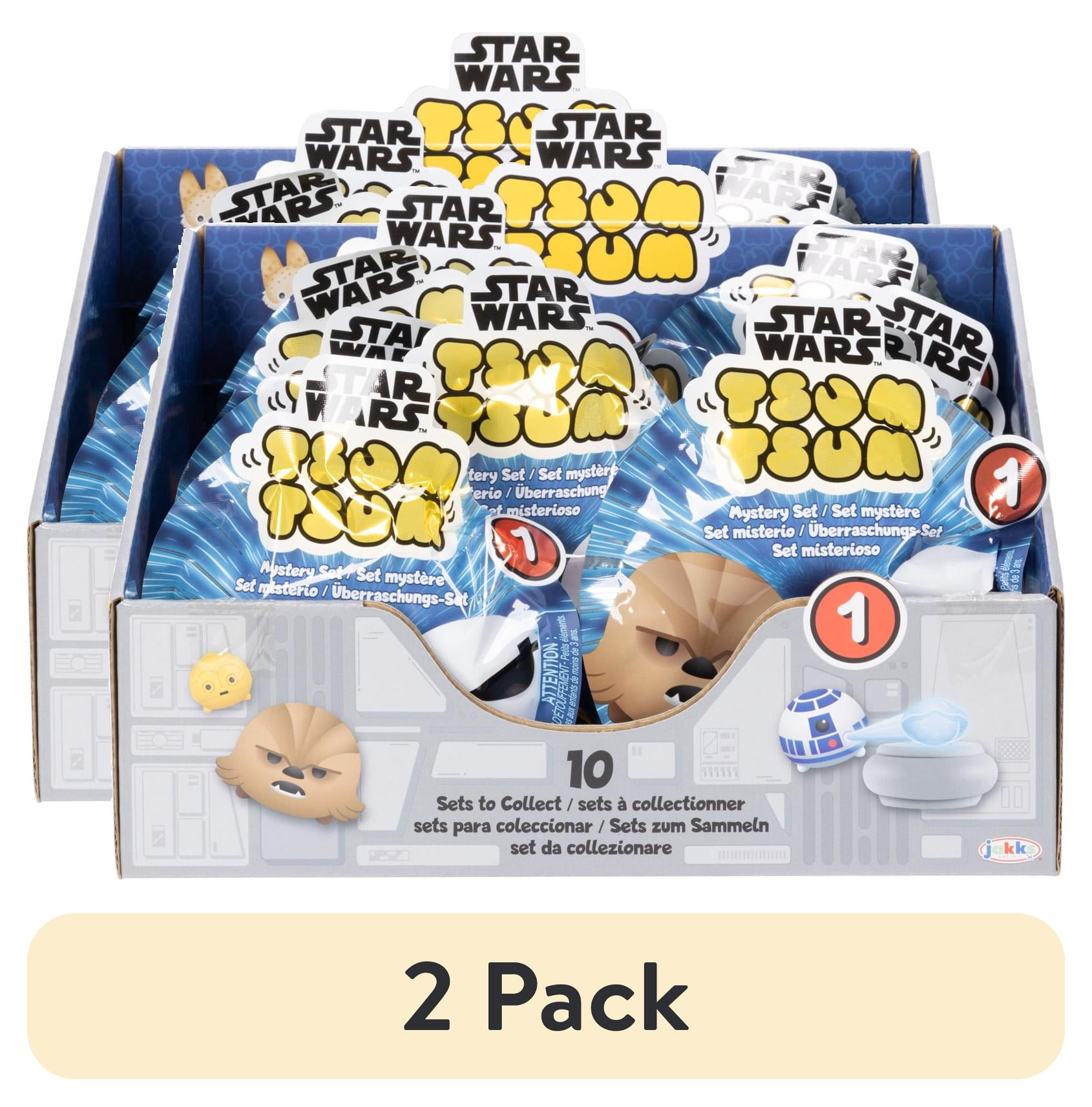 (2 pack) Star Wars Tsum Tsum Blind Pack Story Action Figures Set for Ages 6 and up