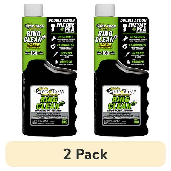 (2 pack) Star brite Star Tron Ring Clean+ Marine Engine Treatment