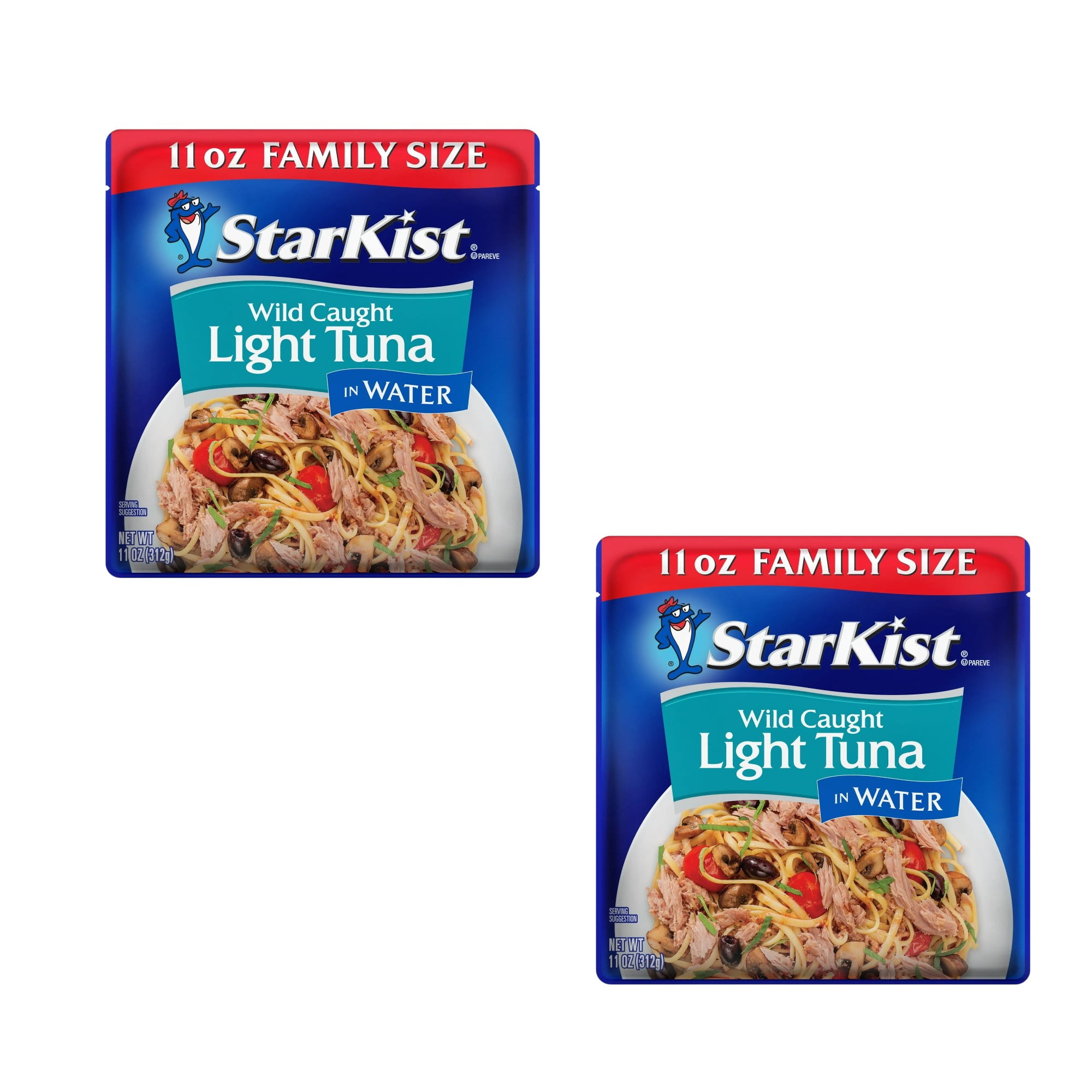 (2 pack) StarKist Chunk Light Tuna in Water, 11 oz Pouch