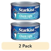 (2 pack) StarKist Chunk Light Tuna in Water, Wild Caught, 16g Protein, 12 oz Can