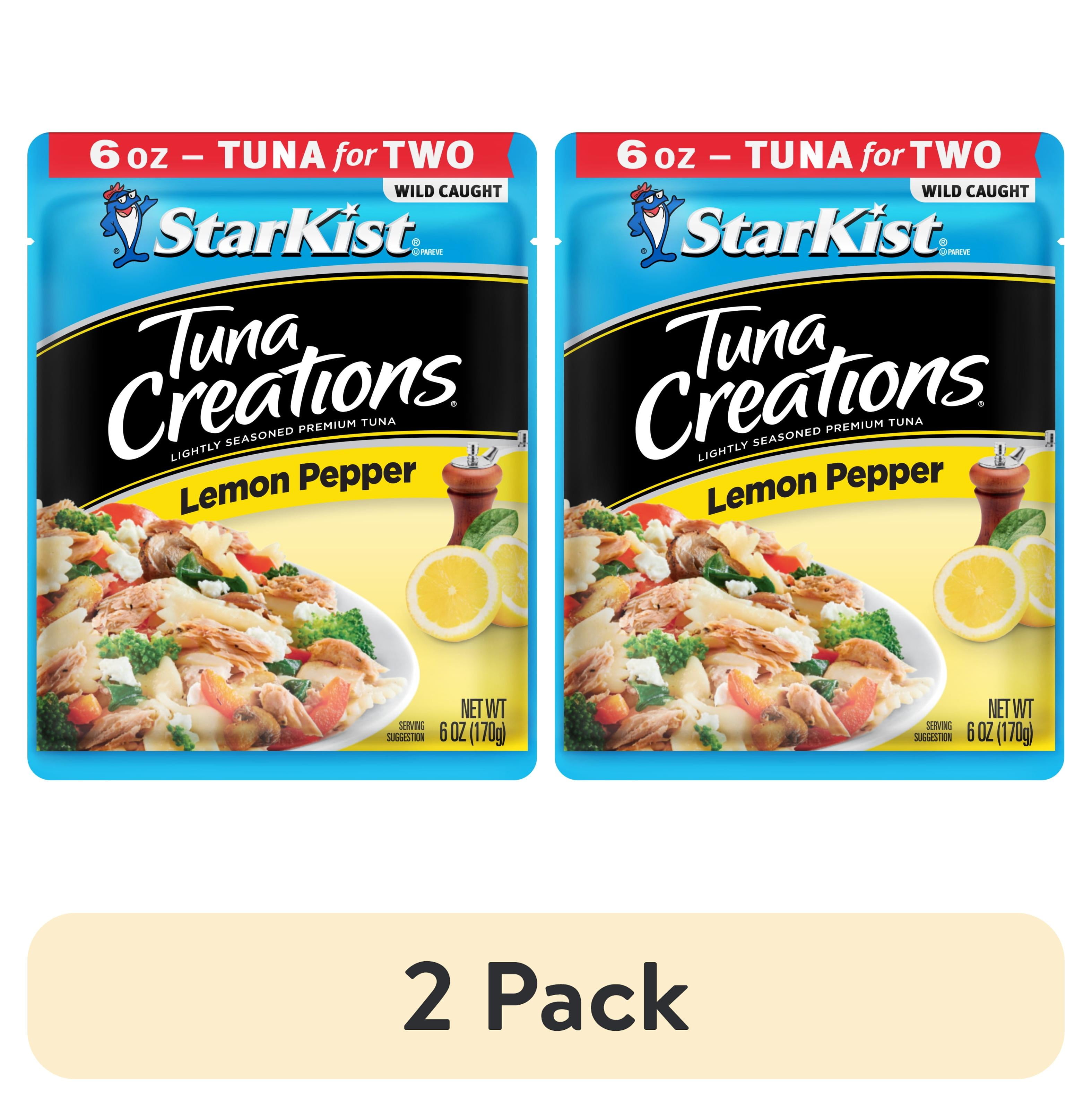 (2 pack) StarKist Tuna Creations, Lemon Pepper, 38g Protein, 6oz Pouch