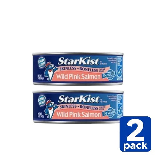 (2 pack) StarKist Wild Pink Salmon in Water, Skinless & Boneless, 5 oz Can