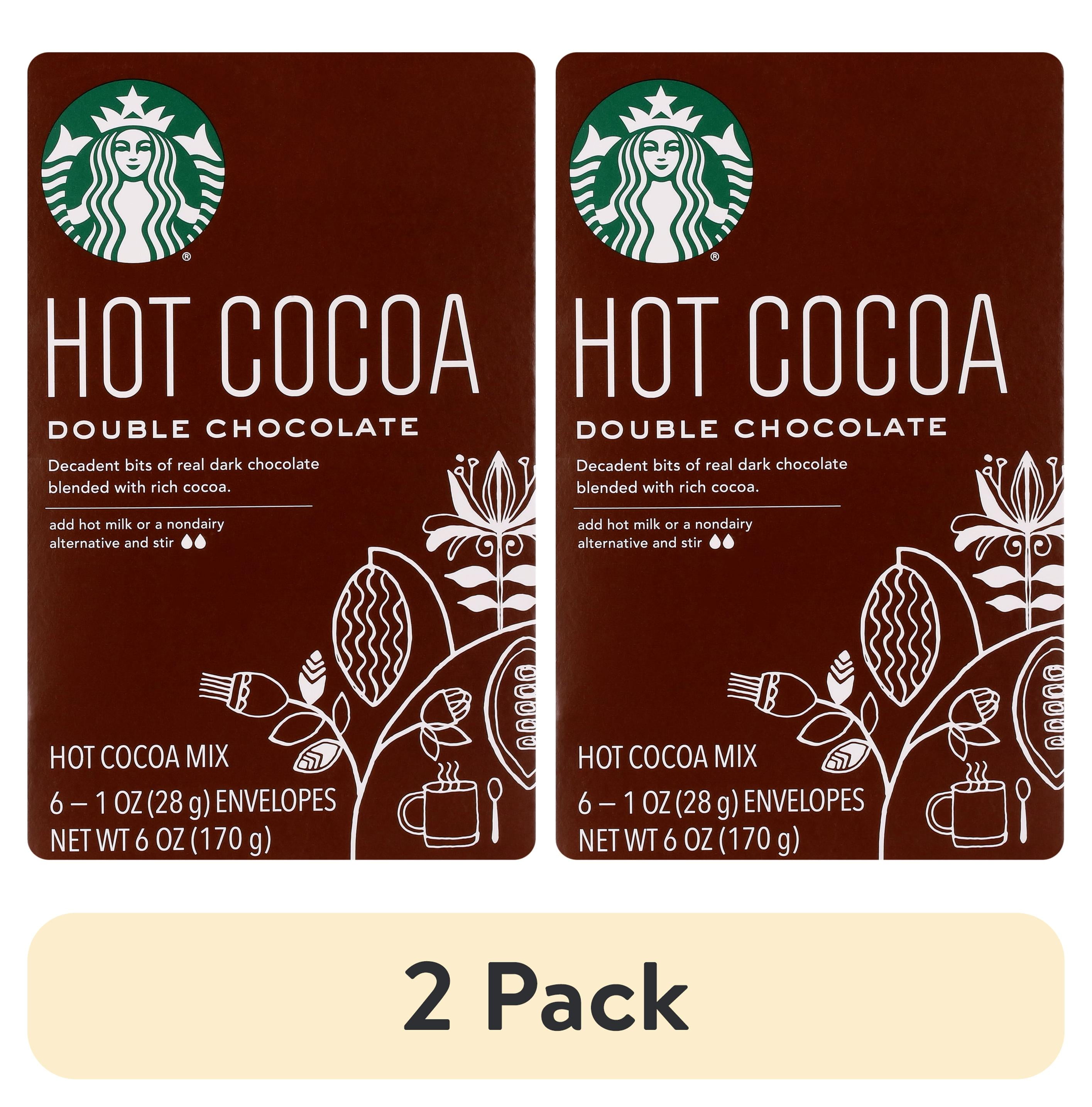 (2 pack) Starbucks Double Chocolate Hot Cocoa Mix, 6 Count Box