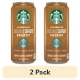 thumbnail image 1 of (2 pack) Starbucks Doubleshot Energy Coffee Energy Drink, 15 oz Can, Reduced Fat Milk, 1 of 7