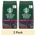 thumbnail image 1 of (2 pack) Starbucks French Roast, Whole Coffee Beans, Dark Roast Hot or Iced Coffee, 12 oz, 1 of 11