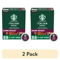 thumbnail image 1 of (2 pack) Starbucks Italian Roast, Dark Roast Keurig K-Cup Coffee Pods, 100% Arabica, 88 Count, 1 of 9