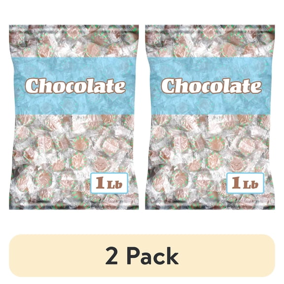 (2 pack) Starlight Peppermint Chocolate Candy, Individually Wrapped, 1 Pound Bag