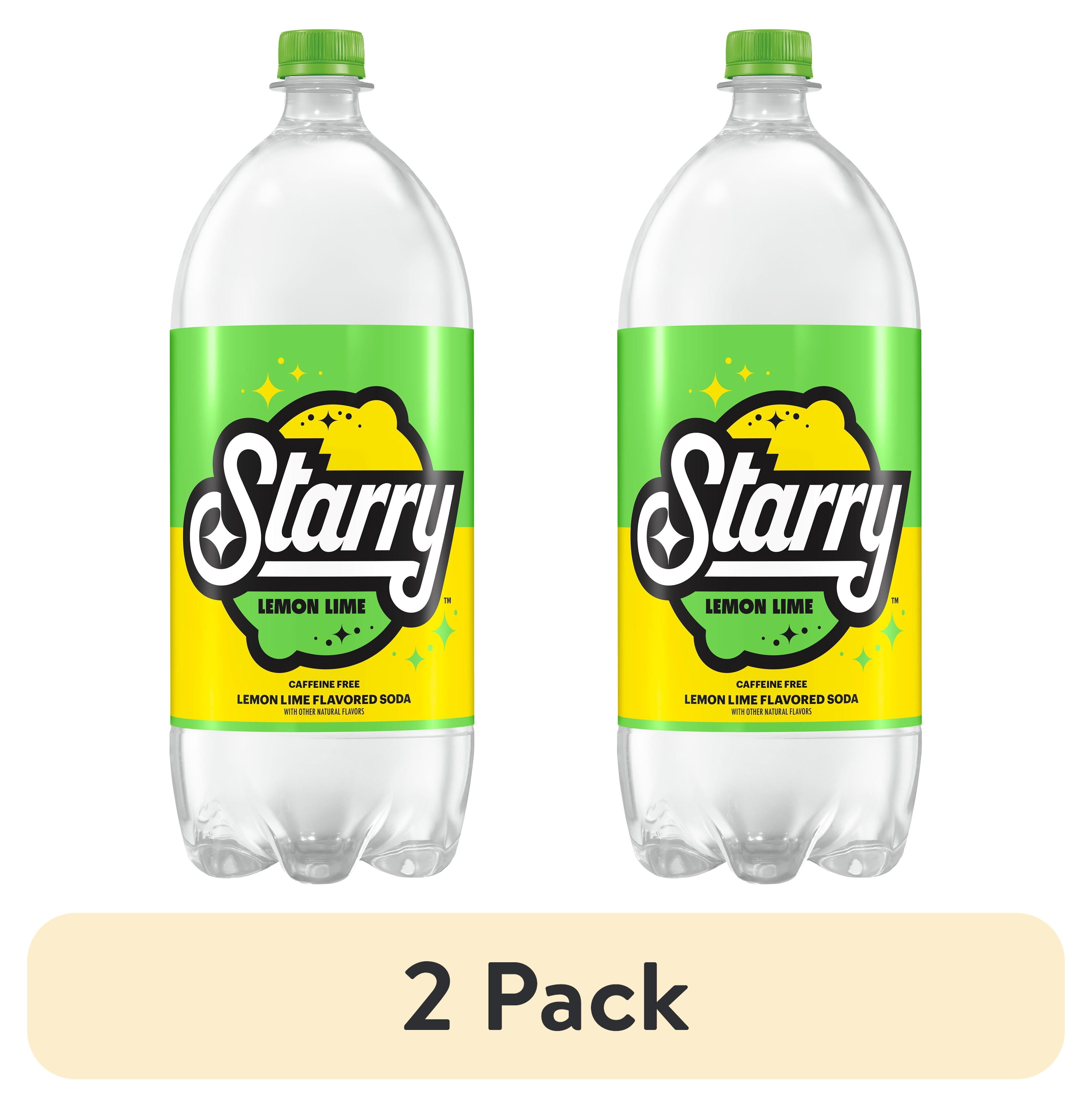 (2 pack) Starry Lemon Lime Soda Pop, 2 Liter, Bottle