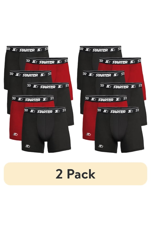 (2 pack) Starter Cotton Mens Briefs Breathable Underwear for Men, Medium Multi Color 6-Pack