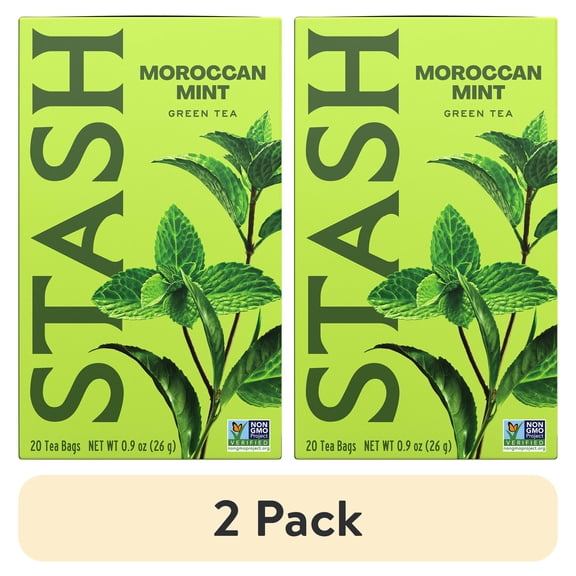 (2 pack) Stash Tea Moroccan Mint Green Tea Bags, 20 Ct