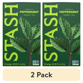 (2 pack) Stash Tea Peppermint Herbal Tea Bags, 20 Ct