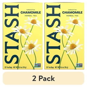 (2 pack) Stash Tea Chamomile Herbal Tea Bags, 20 Ct
