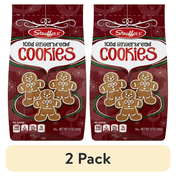 (2 pack) Stauffer's Iced Gingerbread Cookies, 12oz
