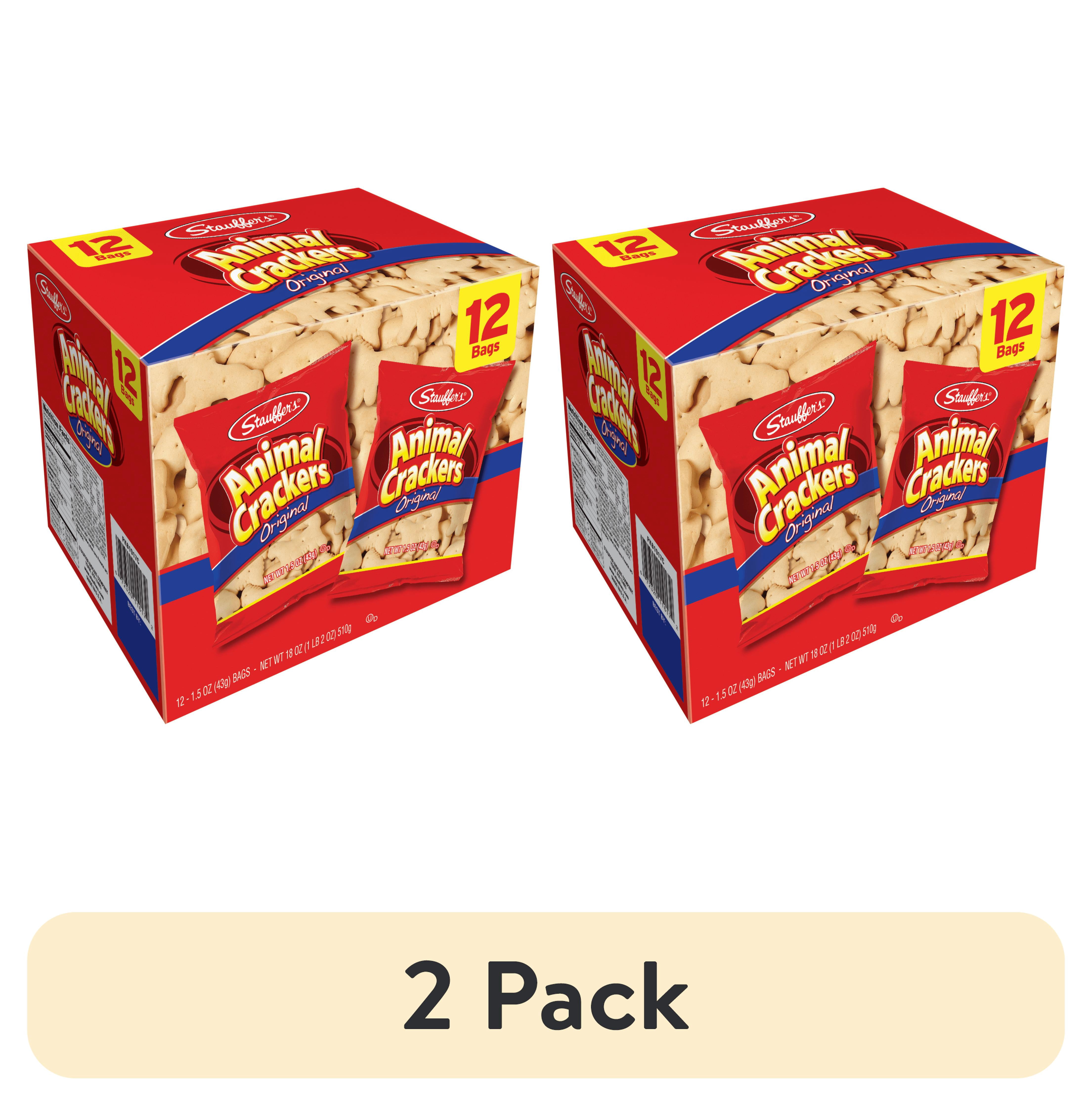 (2 pack) Stauffer's Original Animal Crackers, 1.5 oz, 12 count