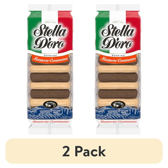 Stella D'oro Cookies, Margherite Combination Chocolate & Vanilla Cookies, 12 oz