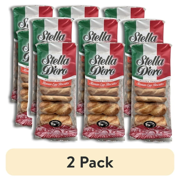 (2 pack) Stella D'oro Roman Egg Biscuits Value Pack | 12 Ounce | Pack of 6