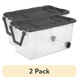 Sterilite 20 Gallon Latch Storage Totes, Stackable Containers